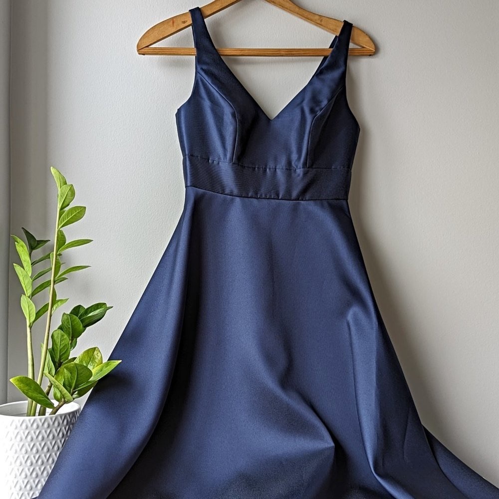 NWT Alfred Sung - Satin High/Low Gown